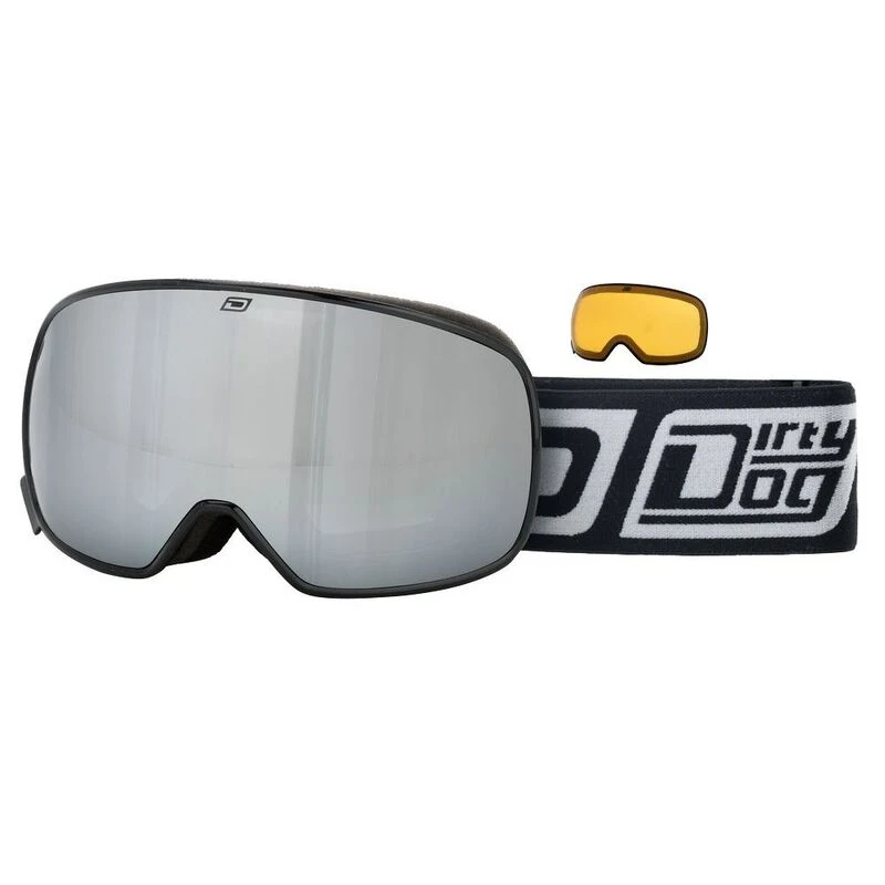 DirtyDog Mutant 0.5 Ski Snowboarding Goggles Black