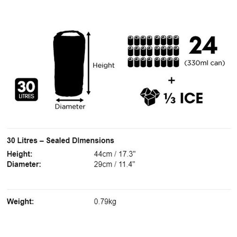 Dry Ice 30L Cooler Bag (Grey)