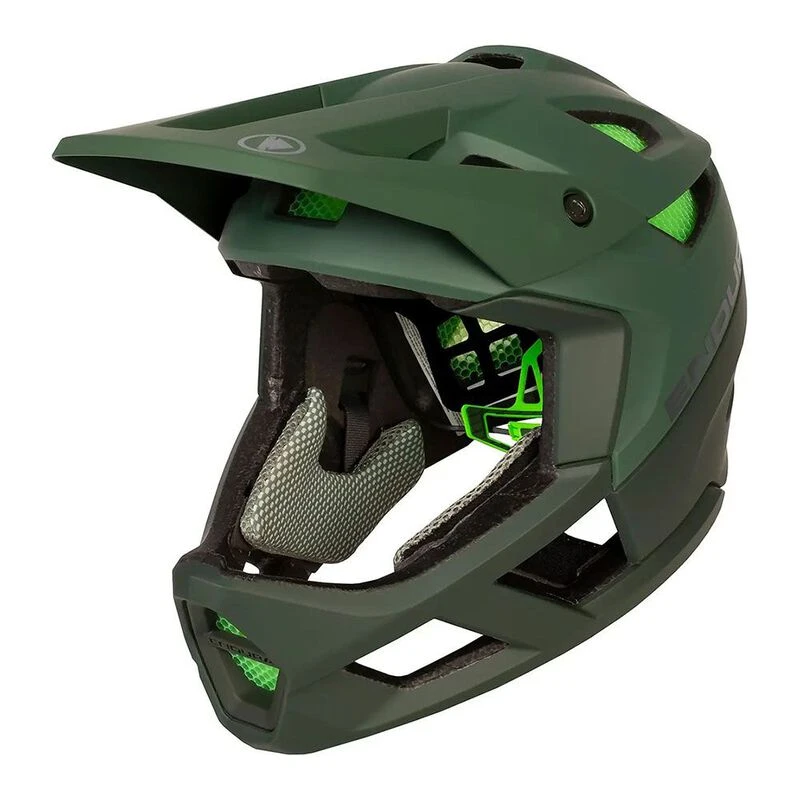 Endura Casque VTT MT500 Full Face MIPS Homme Vert privatesportshop