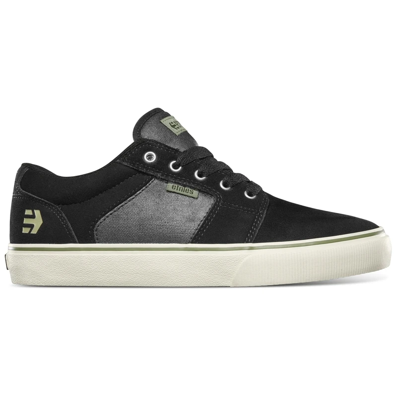 Etnies Chaussures Decontractees Barge Ls Noir Blanc Argent Sportpu