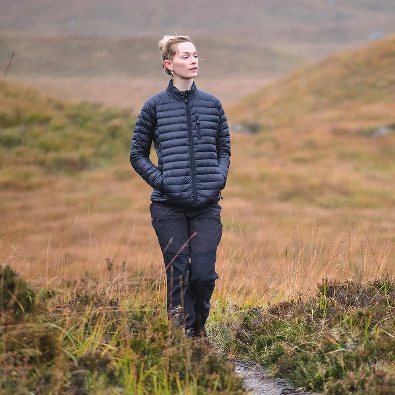 Fjern Womens Aktiv Down Jacket Hoodless Stealth Sportpursuit