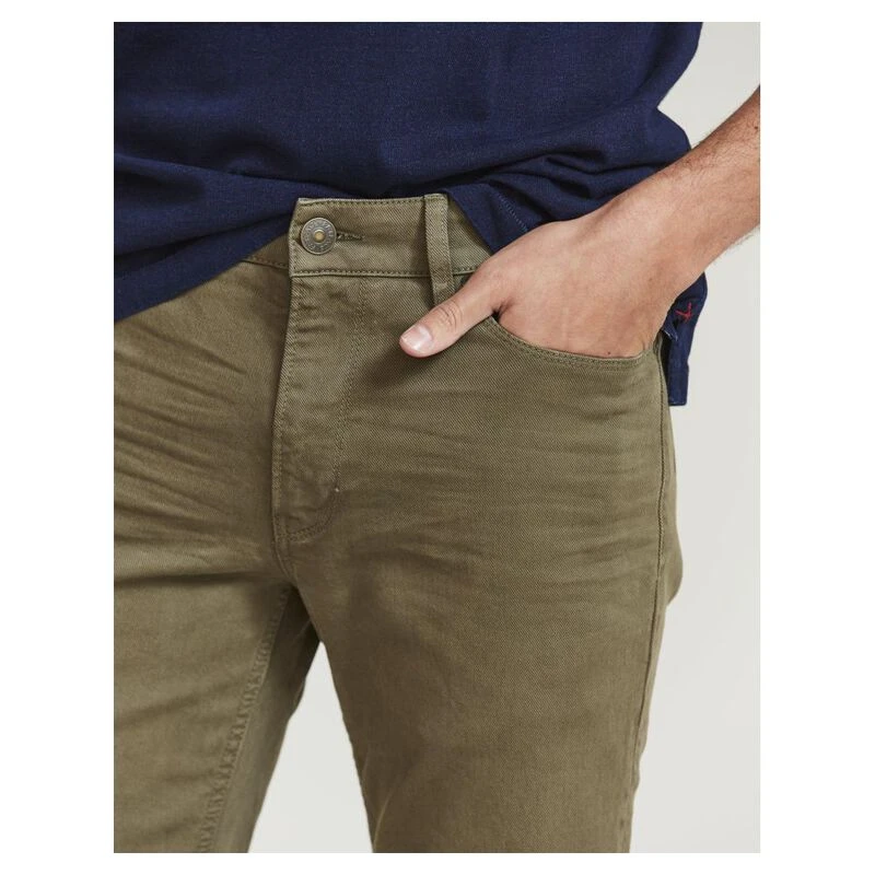 Khaki Mid Rise Utility Skinny Cargo Trousers  New Look