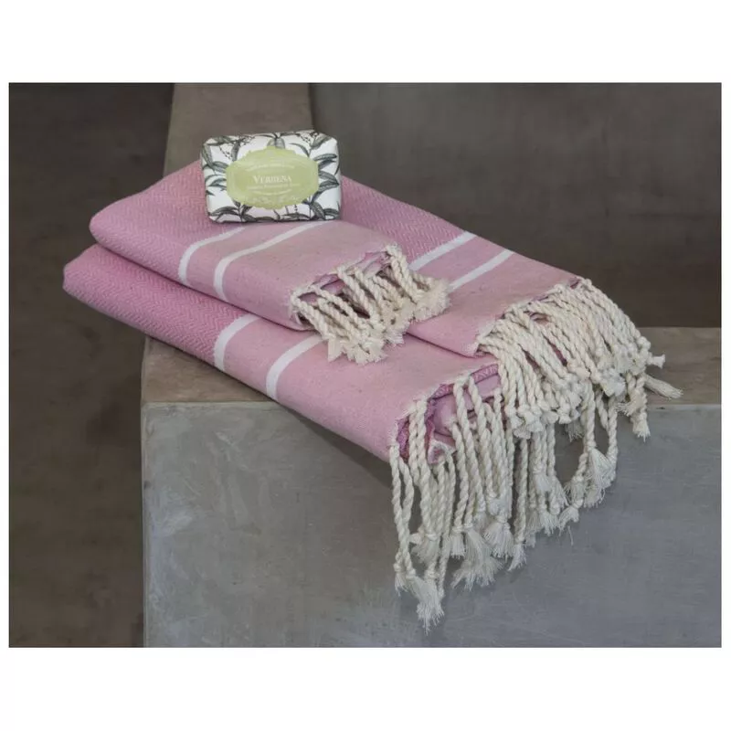 Febronie Stockholm Bathroom Set (Light Pink/White)