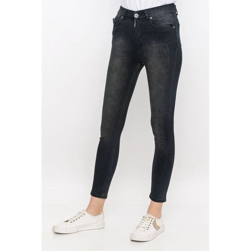 Felix Hardy Womens Slim Fit Jeans (Black)