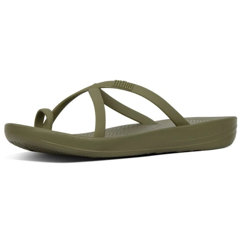 FitFlop Womens iQushion Wave Slides Avocado Sportpursuit