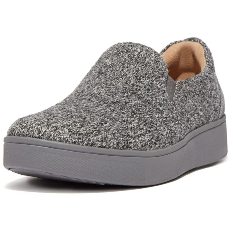 FitFlop Womens Rally Merino Wool Shoes (Love Grey) | Sportpursuit.com