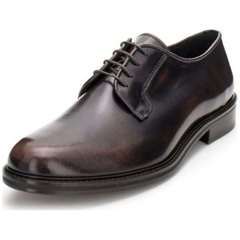 Florsheim Mens Barrel Plain Toe Blucher Shoes Dark Brown