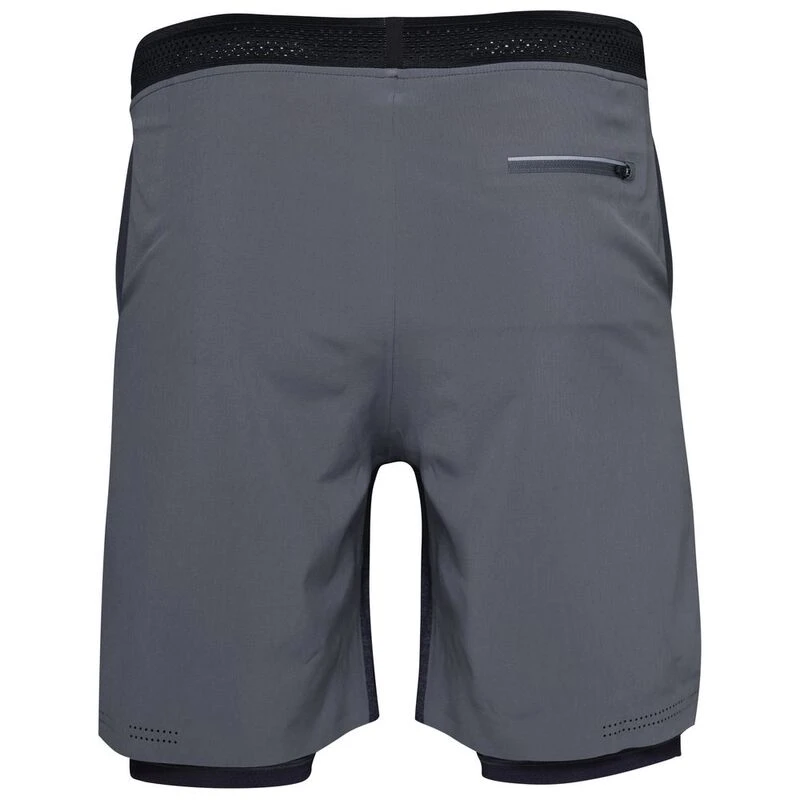 Flyte Mens Swift 2-In-1 Shorts (Charcoal/Graphite) | Sportpursuit.com