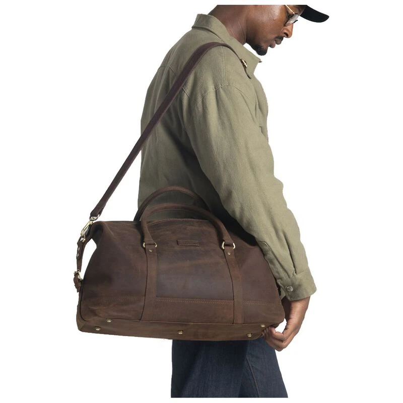 Forbes Lewis Medium Somerset Leather Holdall Brown Sportpursuit