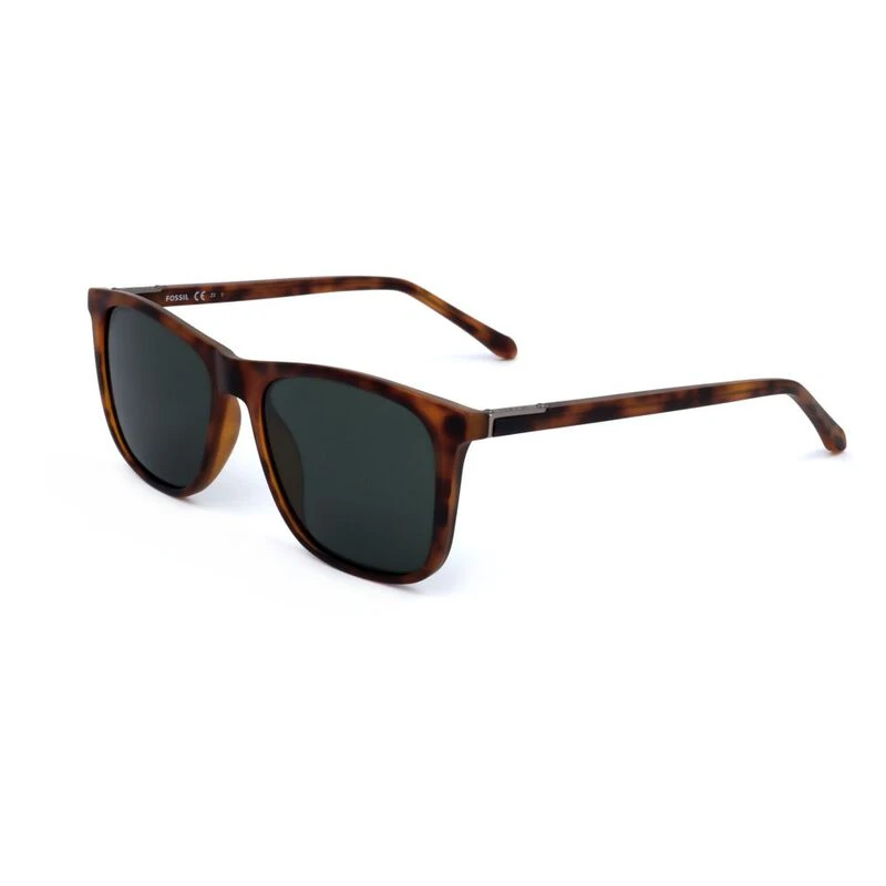 Fossil Mens 3100 S Rectangular Sunglasses Matte Havana
