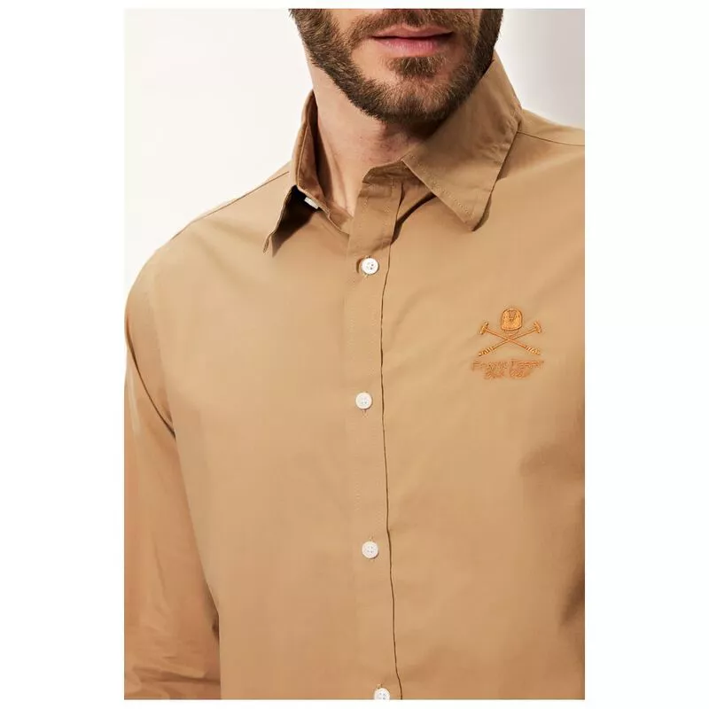 Frank Ferry Chemise FF2061 Homme Marron Sportpursuit