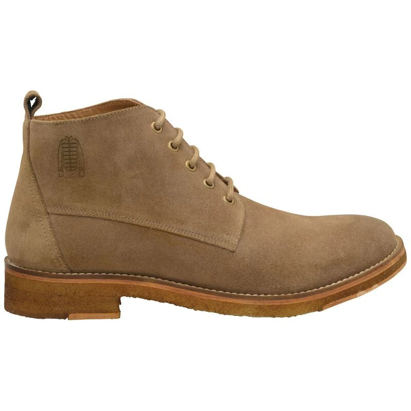 Frank Wright Mens Russell Lace Up Boots Biscuit Wash Suede Sportpu