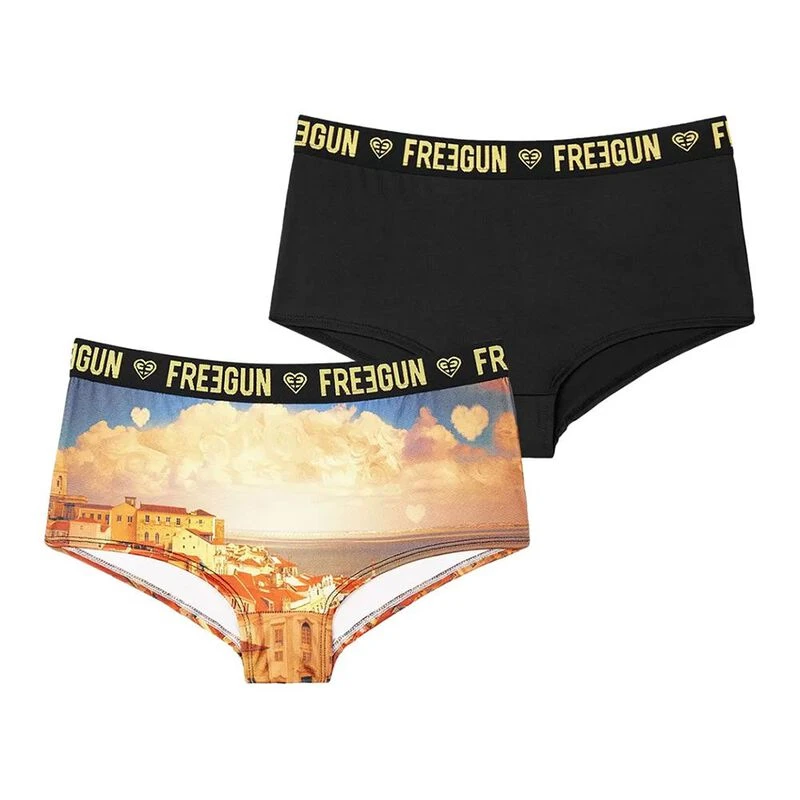 Freegun Sous vetements Romantic Cities II Filles Beige Noir privat