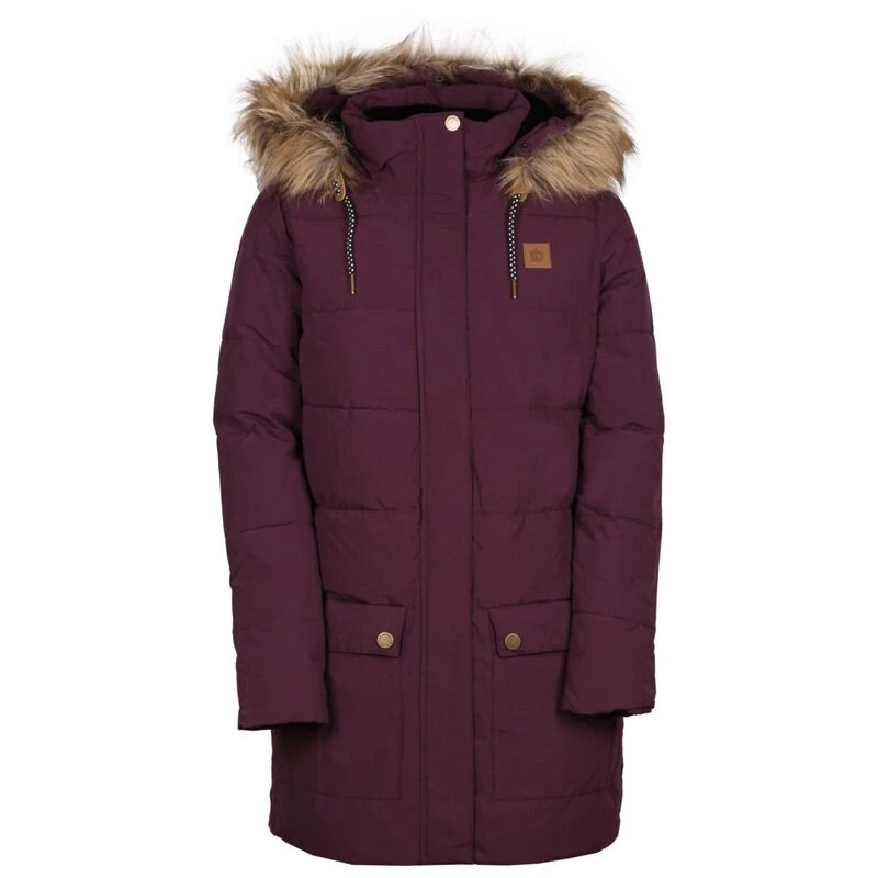 Aubergine padded coat online