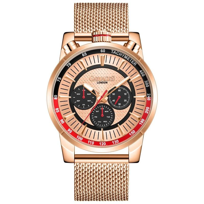 Sports calender automatic best sale rose herenhorloge van gamages