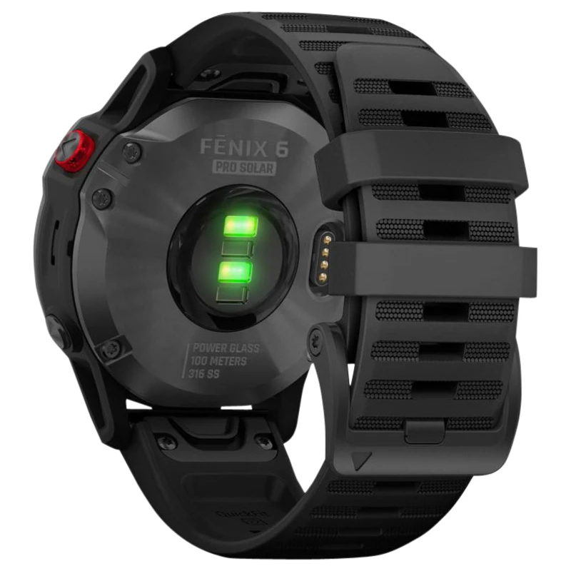Garmin Fenix 6 Pro Solar 47mm Watch (Slate Grey/Black Band)