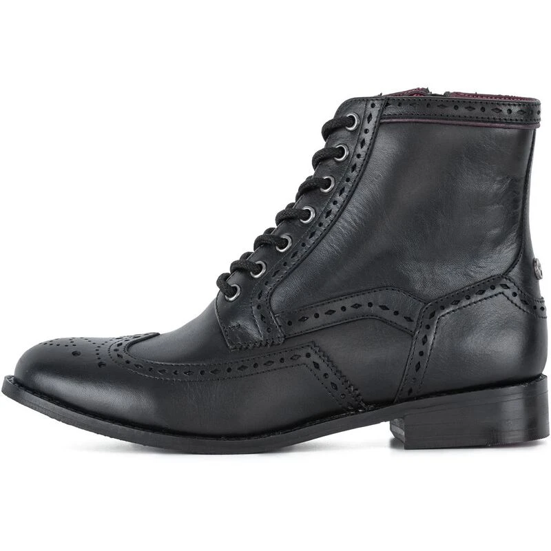 Goodwin Smith Womens Yasmin Brogue Boots Black Sportpursuit