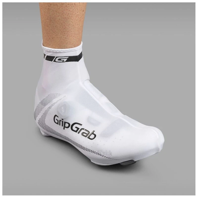 Gripgrab RaceAero Lightweight Road Overshoes White Sportpursuit