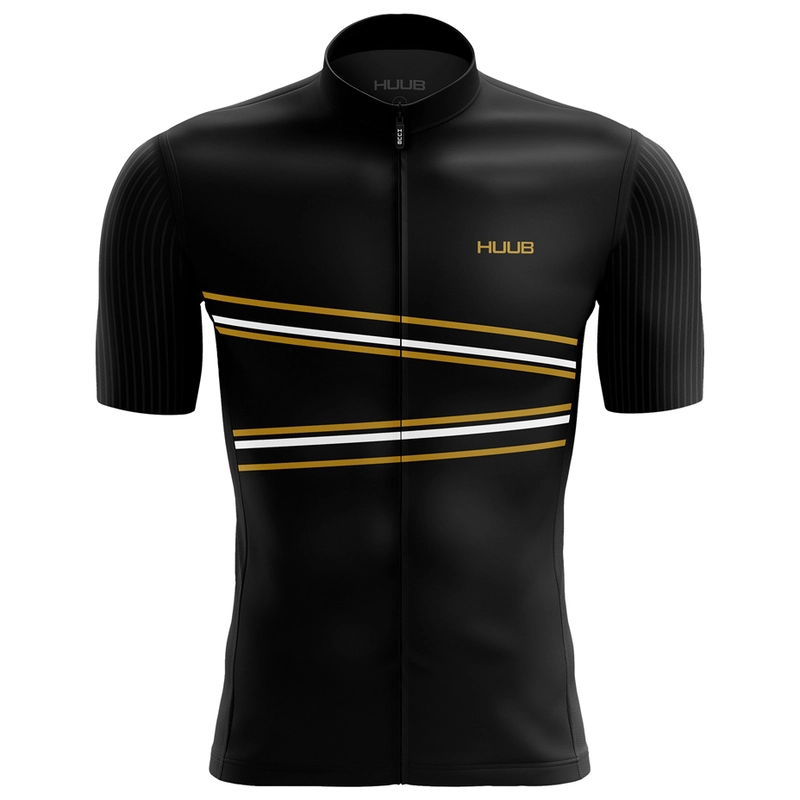 Black and gold cycling jersey hot sale