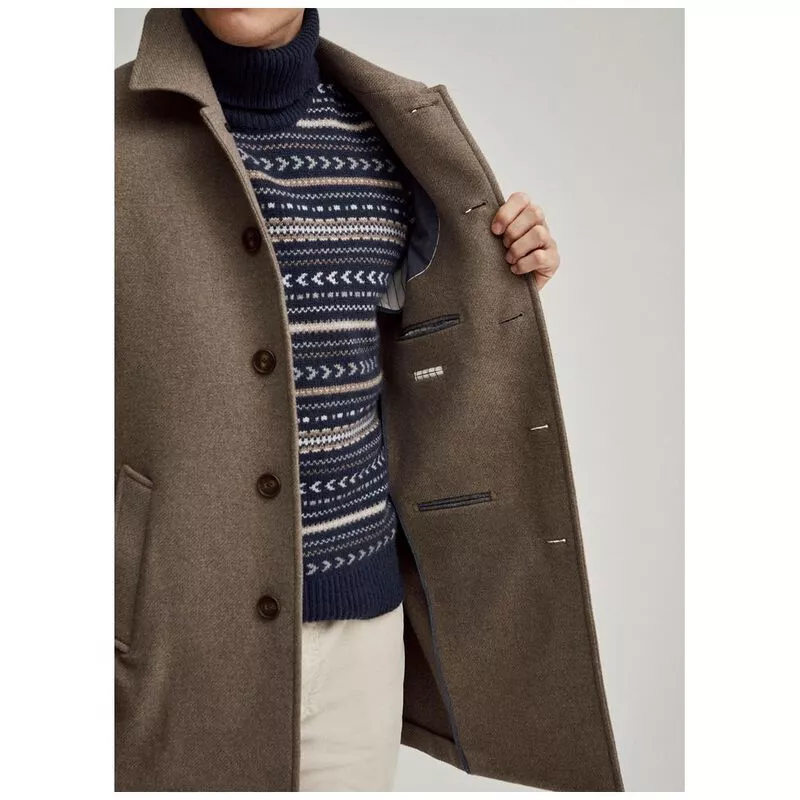 Hackett top wool coat