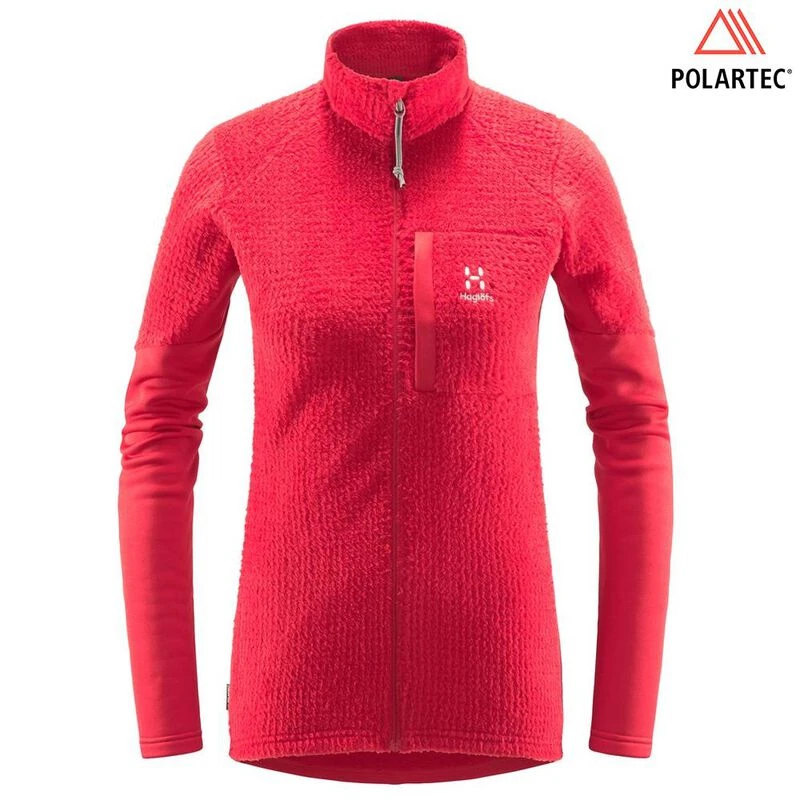 Haglofs Womens Touring Mid Layer Jacket (Scarlet Red) | Sportpursuit.c