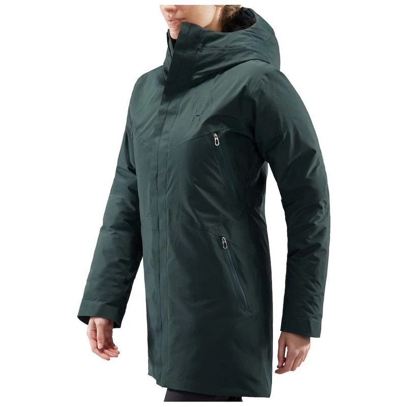 Haglofs Womens Furudal Down Parka Mineral Sportpursuit