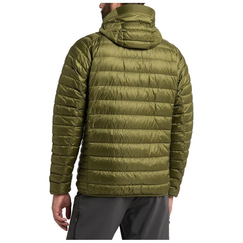 Haglofs Mens Roc Down Hooded Jacket (Olive Green)