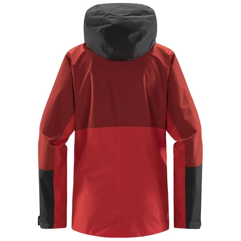 Haglöfs Womens Finch Proof Waterproof Jacket (Poppy red/Corrosion) | S
