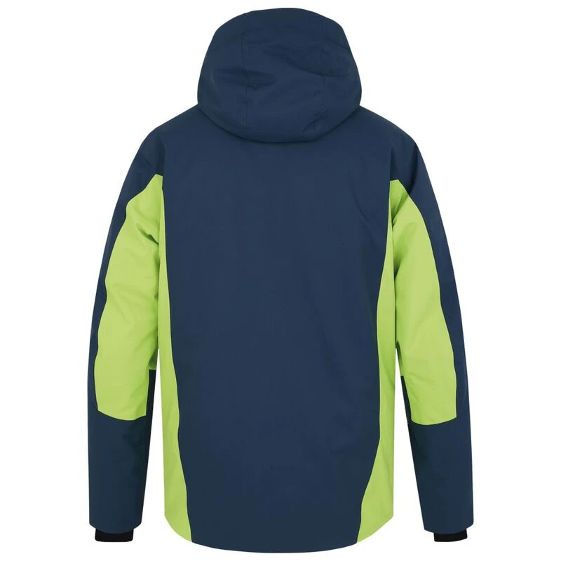 Hannah Mens Kelton Ski Jacket Midnight Navy Lime Green Sportpursui