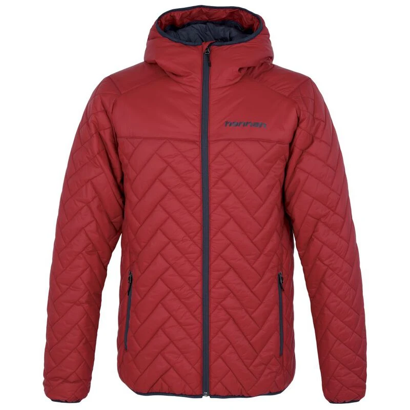 Mens Merino Wool Insulated Jacket (Red/Smoke)