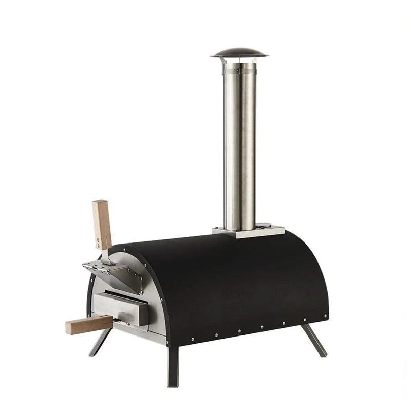 Haven Wood Pizza Oven With Raincover & Pizza Paddle (black Silver) 