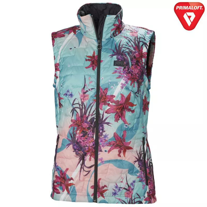 Womens floral gilet store