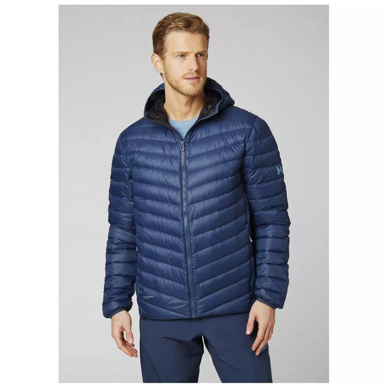 Helly Hansen Mens Verglas Hooded Down Jacket North Sea Blue Sportp