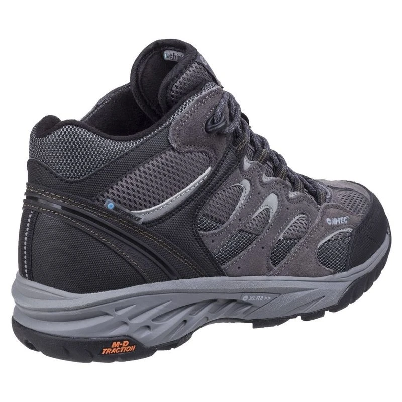 HiTec Mens WildFire Mid I Waterproof Walking Boots (Charcoal/Black/O