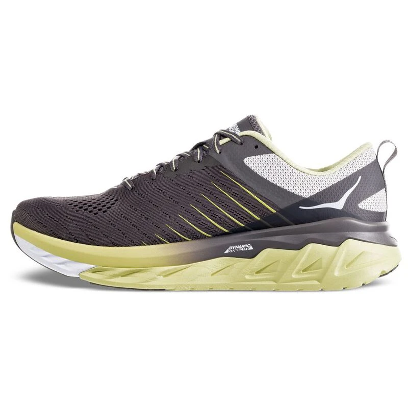 Hoka One One Mens Arahi 3 Wide Shoes Charcoal Gray Lime Sherbet Sp
