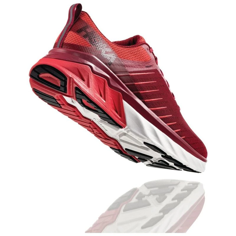 Hoka One One Mens Arahi 3 Shoes Rio Red Poppy Red Sportpursuit