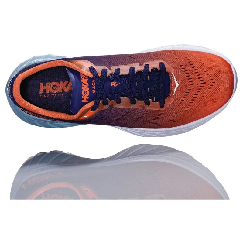 Hoka One One Mens Mach 2 Shoes Patriot Blue Nasturtium Sportpursui