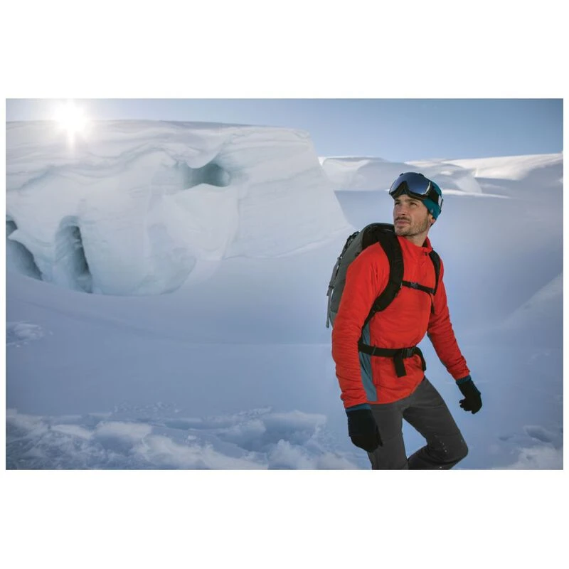 Icebreaker Mens Hyperia Lite Hybrid Top Chili Red Sportpursuit