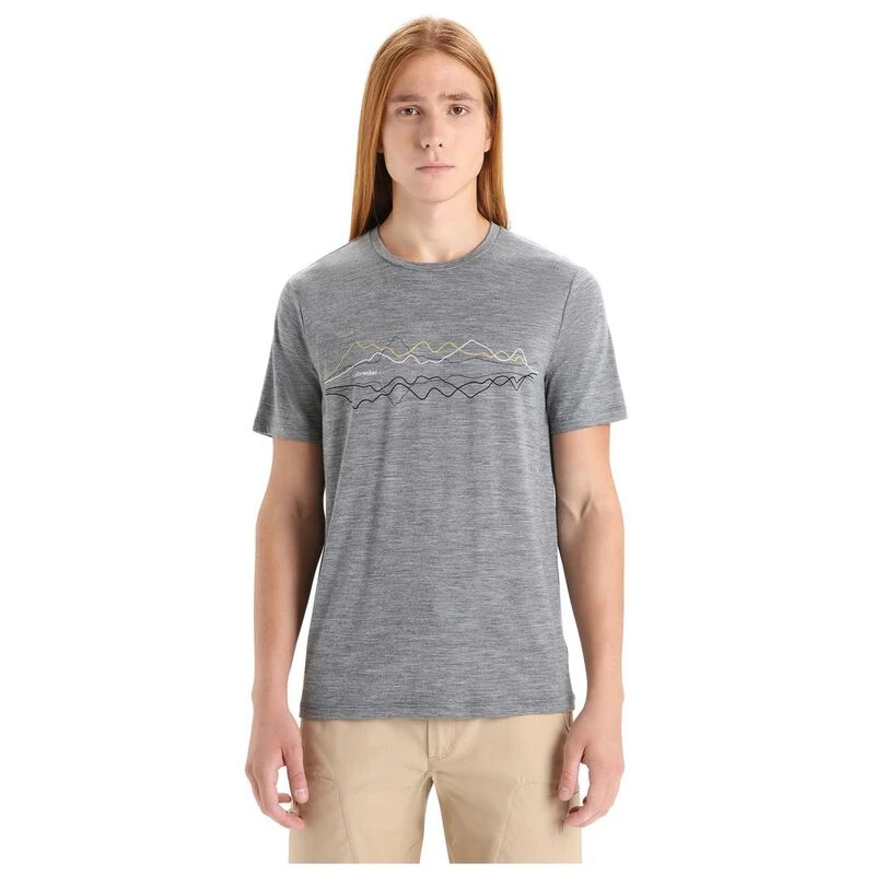 Icebreaker Mens Tech Lite II Icebreaker Merino TShirt (Gritstone Heat
