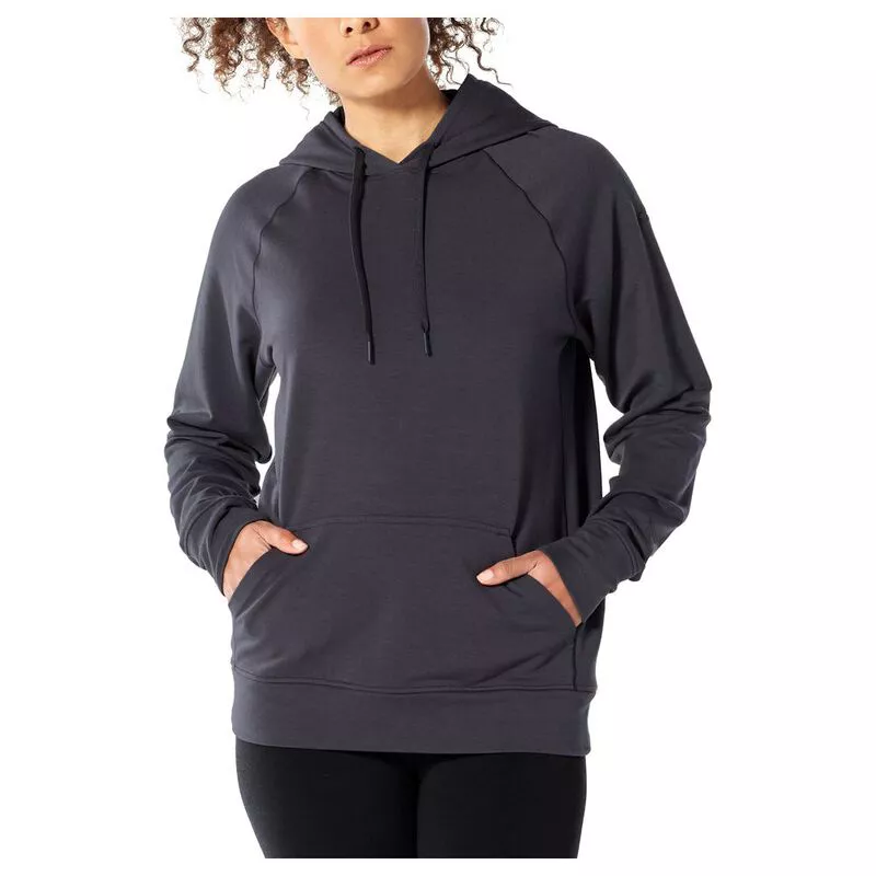 Icebreaker Womens Merino Blend MoMentum Hoodie Panther Sportpursui