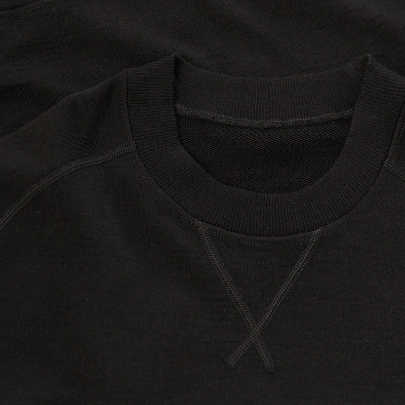 ISOBAA Mens Merino Lounge Sweatshirt (Black) | Sportpursuit.com
