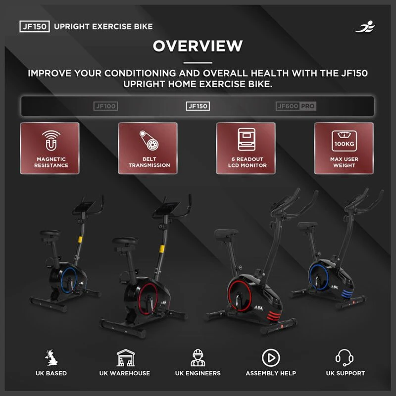 Jll jf150 upright exercise bike store
