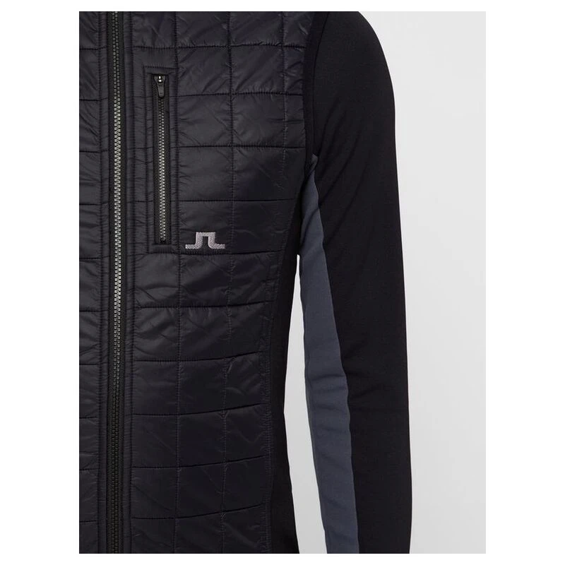 J Lindeberg Mens Atna Hybrid Pertex Gilet Black Sportpursuit
