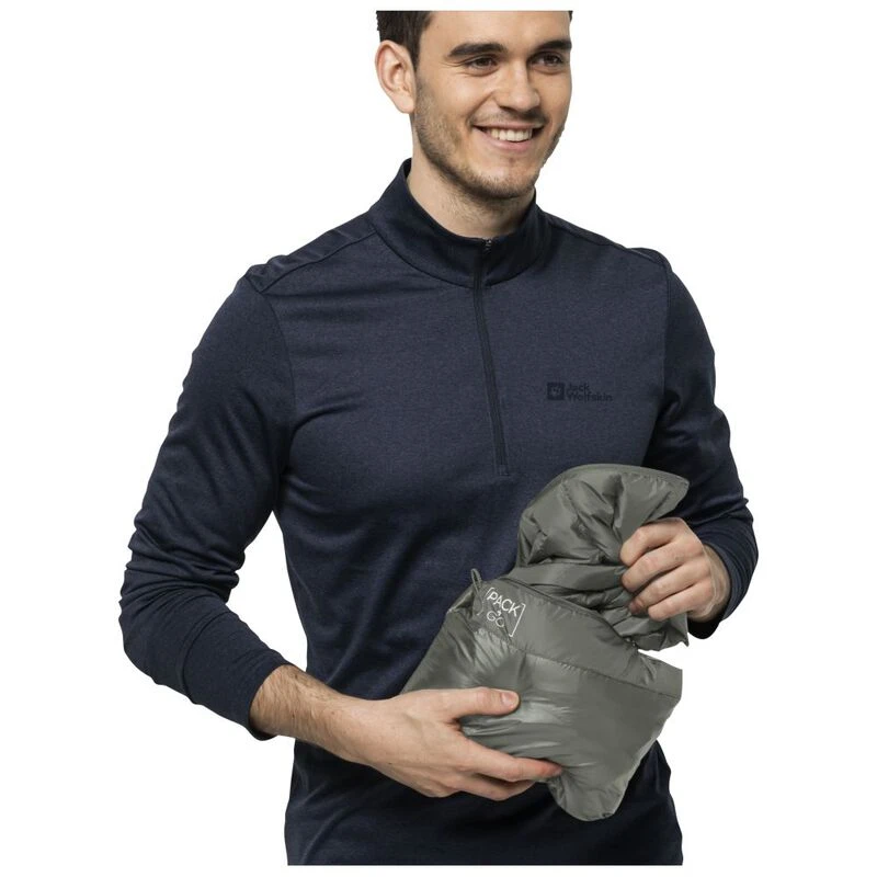 JackWolfskin Mens Pack Go Gilet Gecko Green Sportpursuit