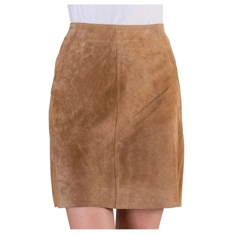 Jofama Womens Tracy Short Suede Skirt (Cognac) | Sportpursuit.com