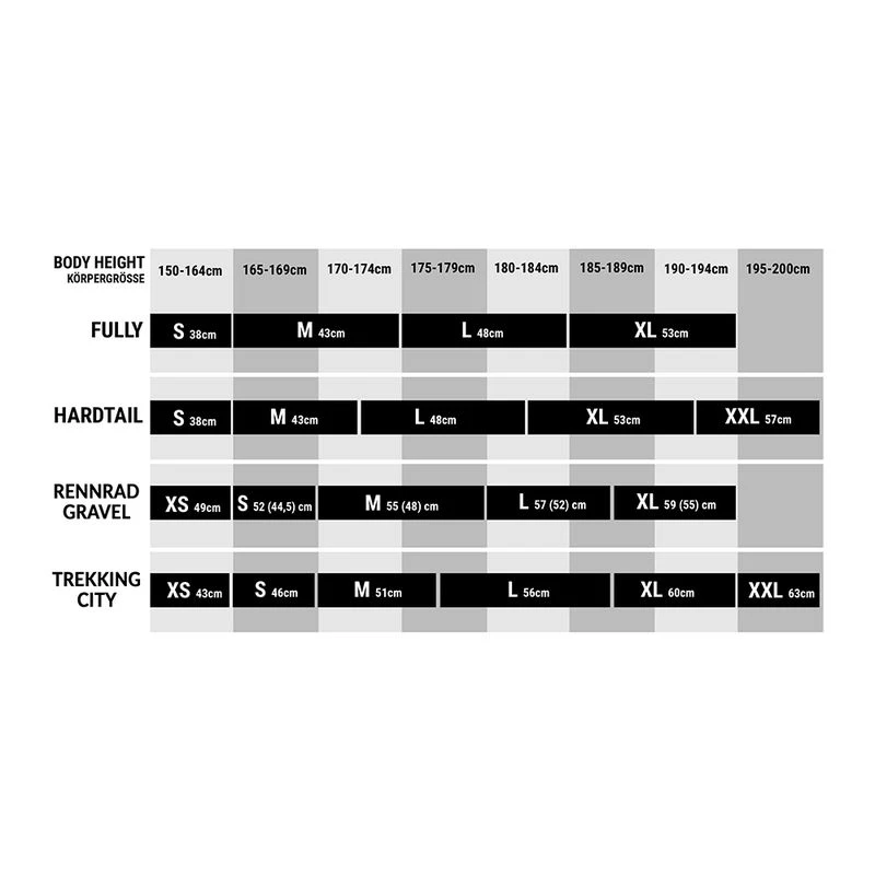 Ktm size chart online