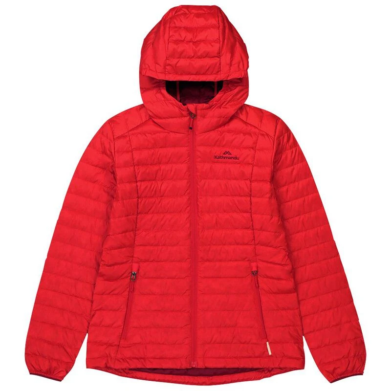 Kathmandu Womens Heli Down Jacket Signal Red Sportpursuit