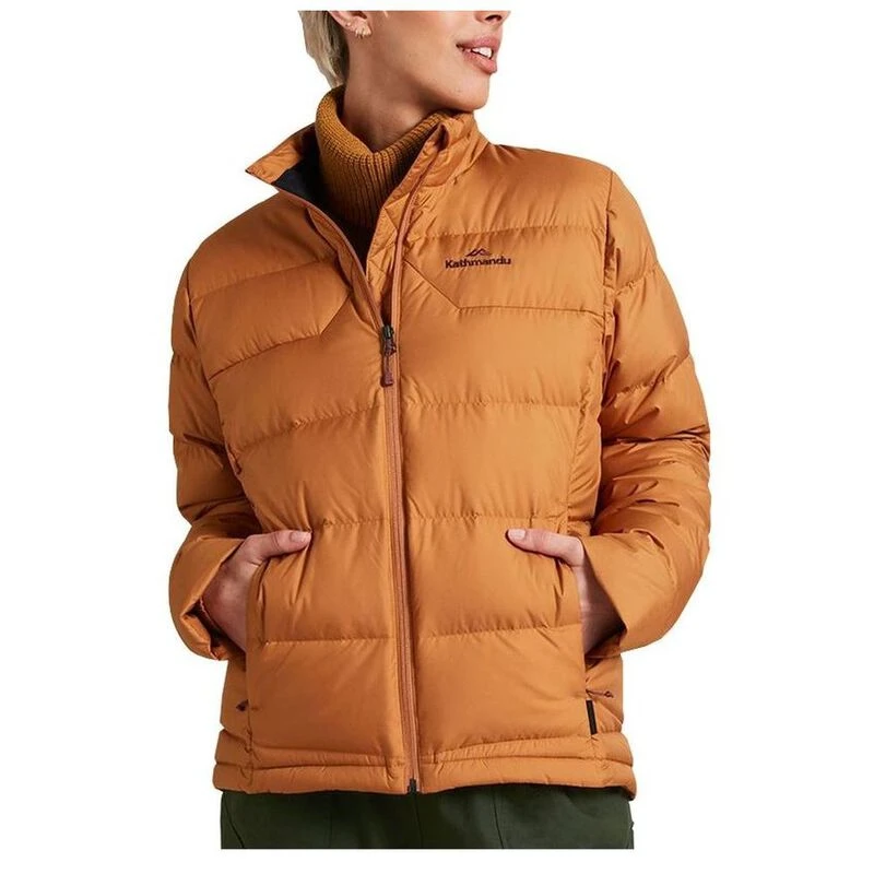 Kathmandu Womens Epiq V3 Down Jacket Golden Oak Sportpursuit