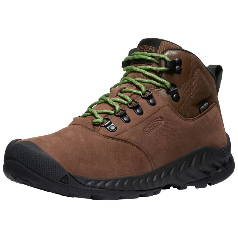 Keen Mens Nxis Explorer Mid WP Waterproof Hiking Boots (Bison/Campsite