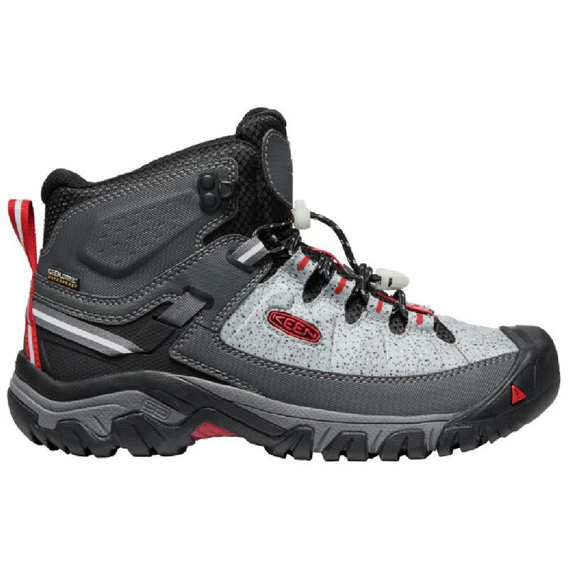 Keen Mens Targhee Exp Mid SP Waterproof Boots Stone Fire Red Sport